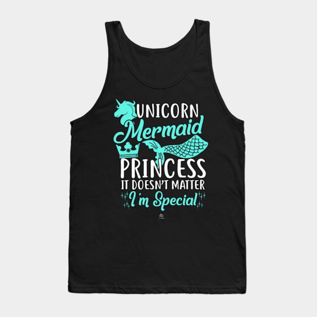 Unicorn mermaid princess gift- Tank Top by Nulian Sanchez